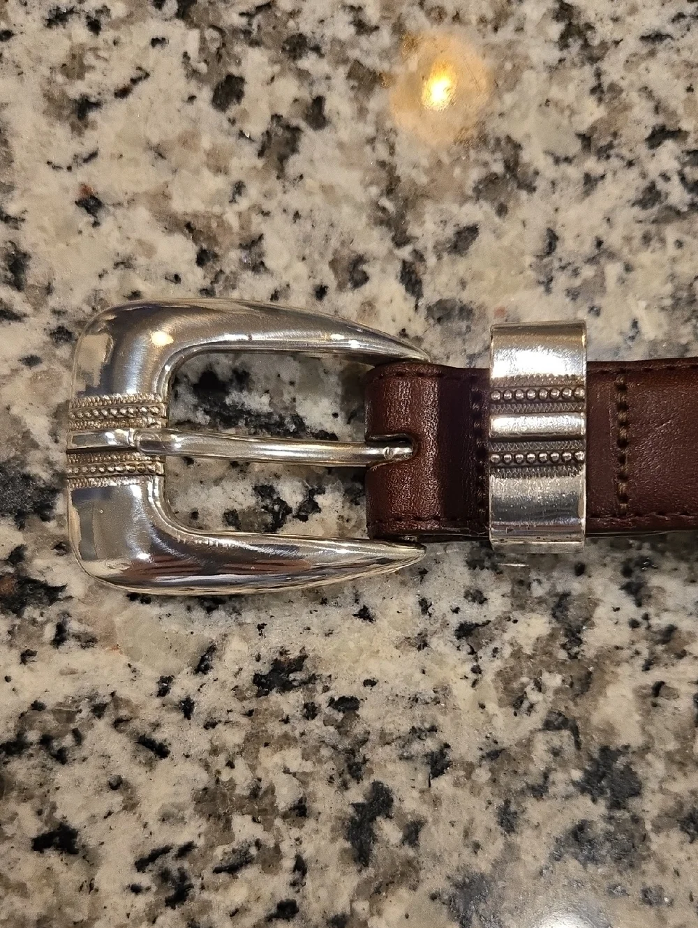 ONYX BY BRIGHTON VTG MEN'S GOLFER BELT.  LEATHER BRAIDED. SIZE 40.